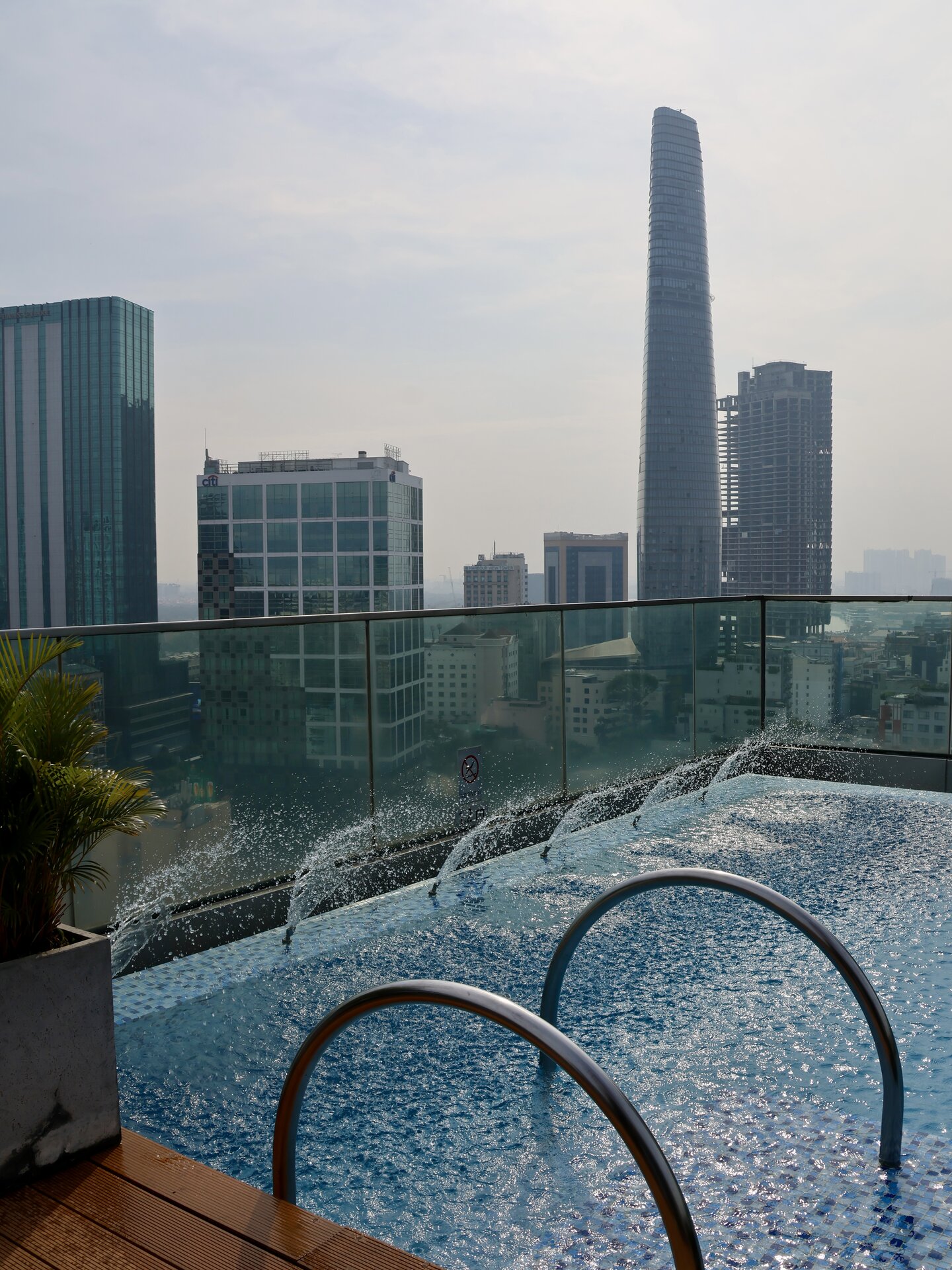Rooftop pool HCMC